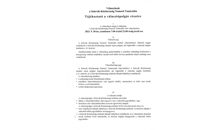 Informácie o podmienkach práva voliť a práva byť volený_I._HU